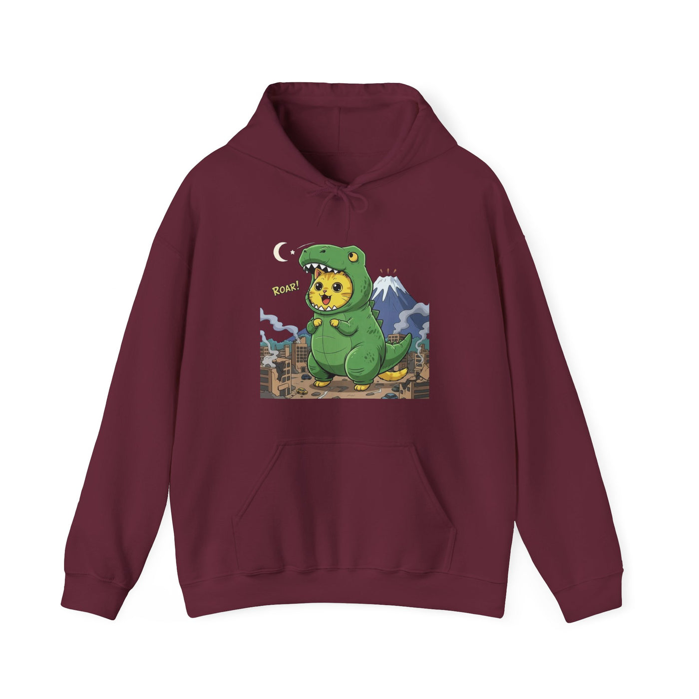Cat cosplay Godzilla style 1 Unisex Hoodie - Fun & Playful Design