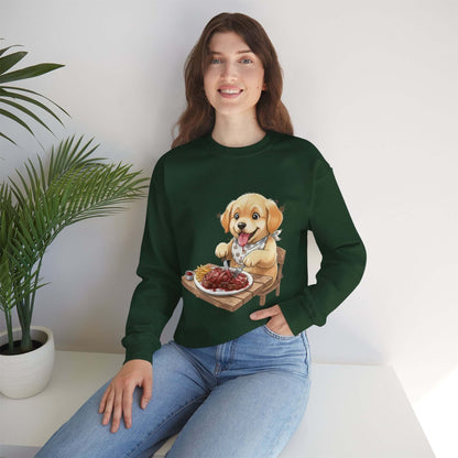 Watercolor Dog painting Unisex Crewneck Sweatshirt style 1