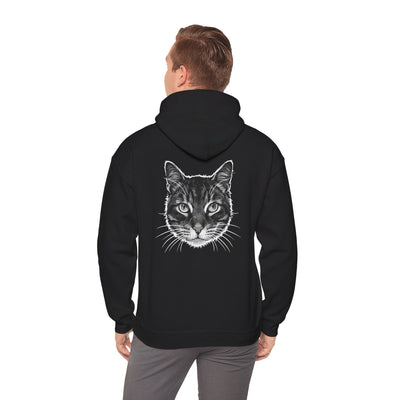 Cozy Cat Lover Hoodie style 1- Unisex Heavy Blend™ Sweatshirt, Purrfect Gift for Pet Owners, Casual Wear, Cat Themed Apparel, Cozy Clothing