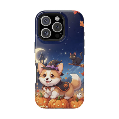 Halloween cute puppy anime style 4 Magnetic Impact-Resistant Phone Case, Cute Dog Design, Pet Owner Gift, Animal Lover Accessory, Birthday Gift for Dog Lovers