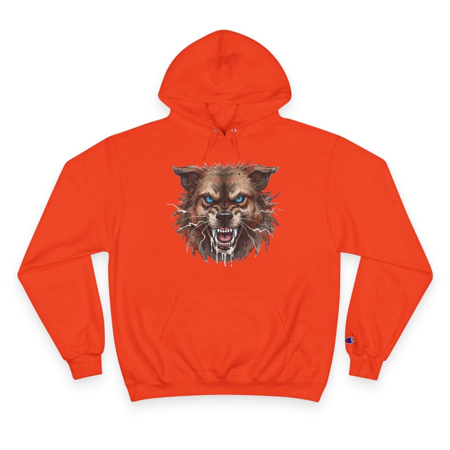 Angry Dog Men and Women Champion Hoodie style 3