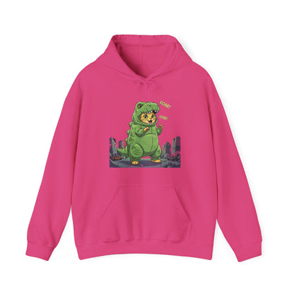 Cat cosplay Godzilla Funny Design Unisex Hoodie style 2
