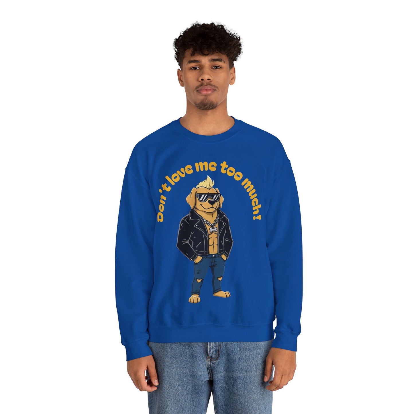 Cool Dog Unisex Heavy Blend Crewneck Sweatshirt style 2