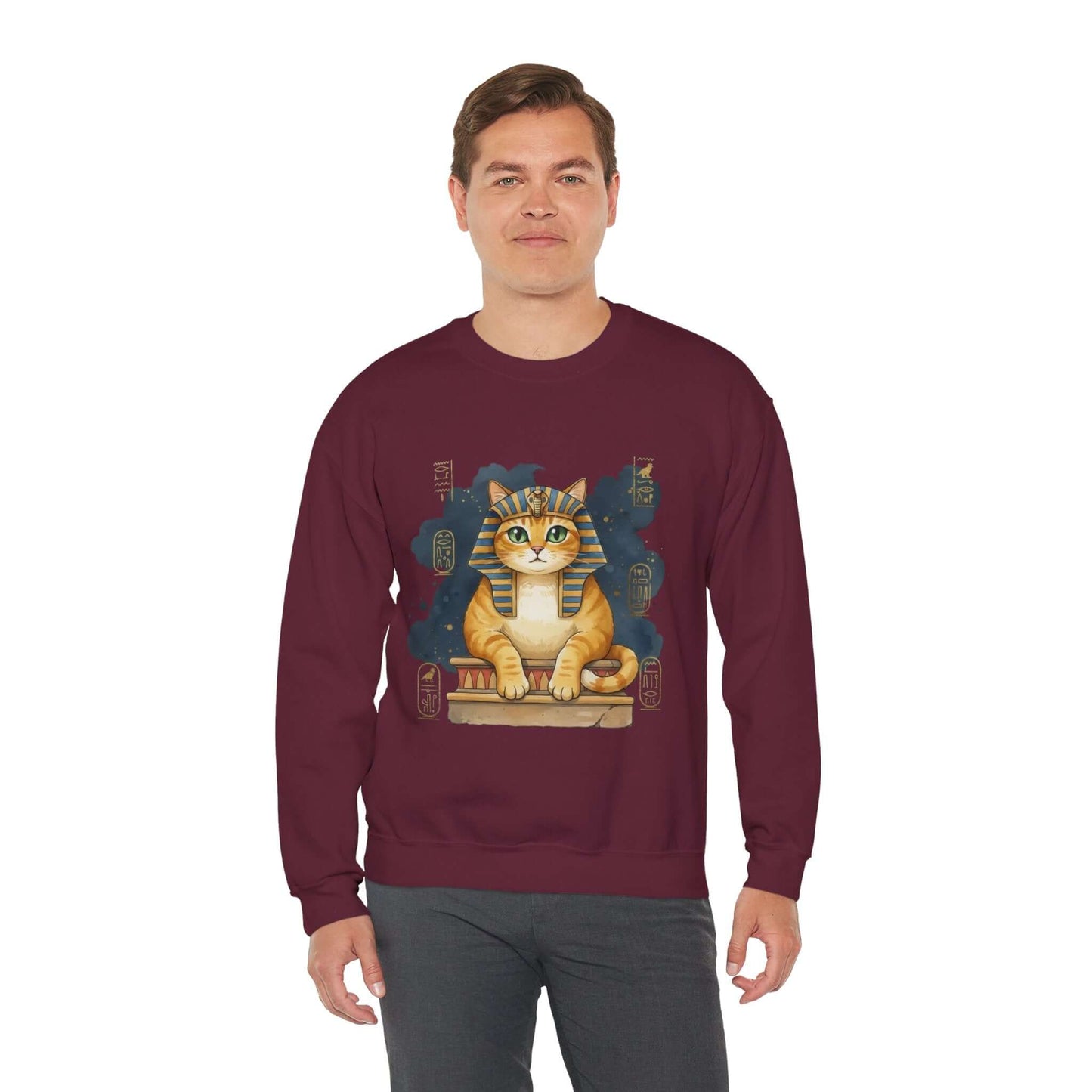 Watercolor Cat painting Unisex Crewneck Sweatshirt style 4