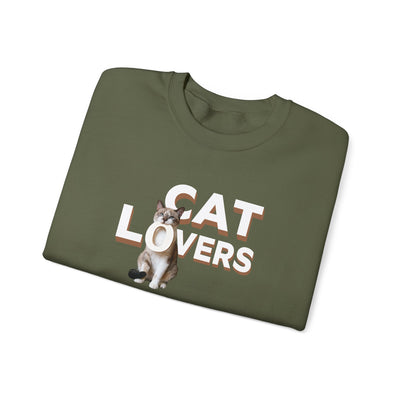 cat lovers cute kitten sweatshirt featuring a cute kitten graphic and stylish text on a green background.