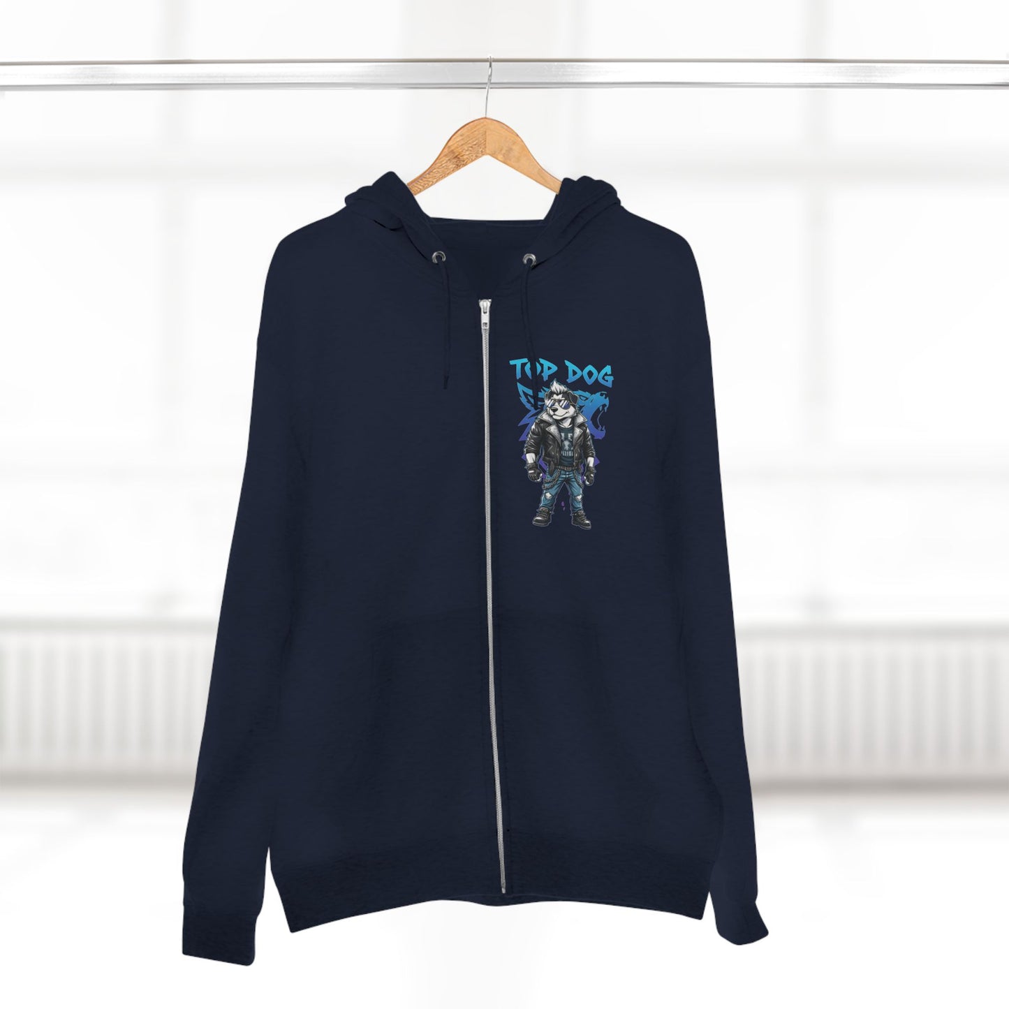 Top Dog Streetwear Graphic Unisex Zip Hoodie