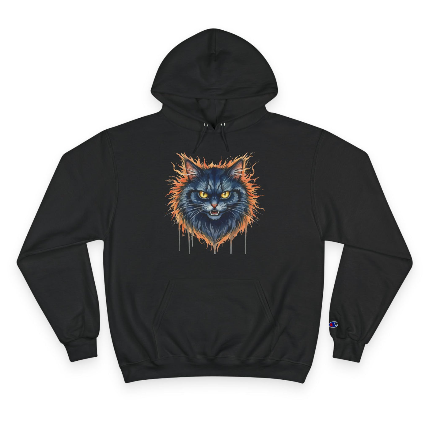 Mad Cat style 2 Men and Women Champion Hoodie