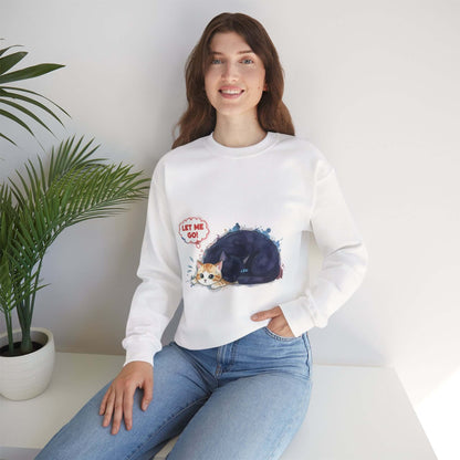 Watercolor Cat painting Unisex Crewneck Sweatshirt style 1