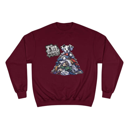 Cute Dog Graphic Champion Unisex Crewneck Sweatshirt - I'm Here!