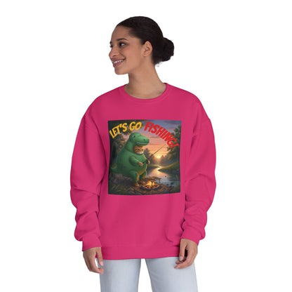 Crocodile Cat Fishing Unisex NuBlend Sweatshirt style 3