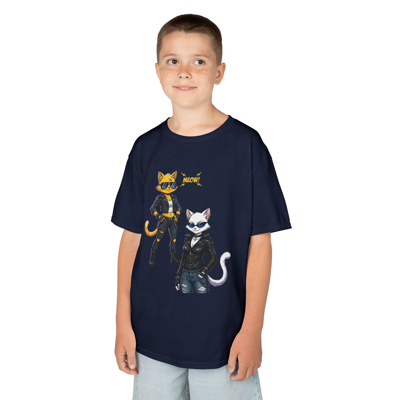 Cool Cat Girls Unisex Kids Heavy Cotton™ Tee