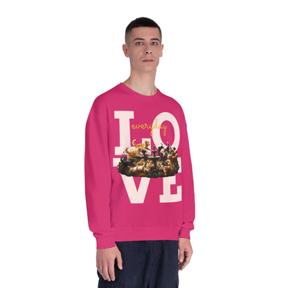 Love Everyday Cats & Dogs Unisex NuBlend Crewneck Sweatshirt