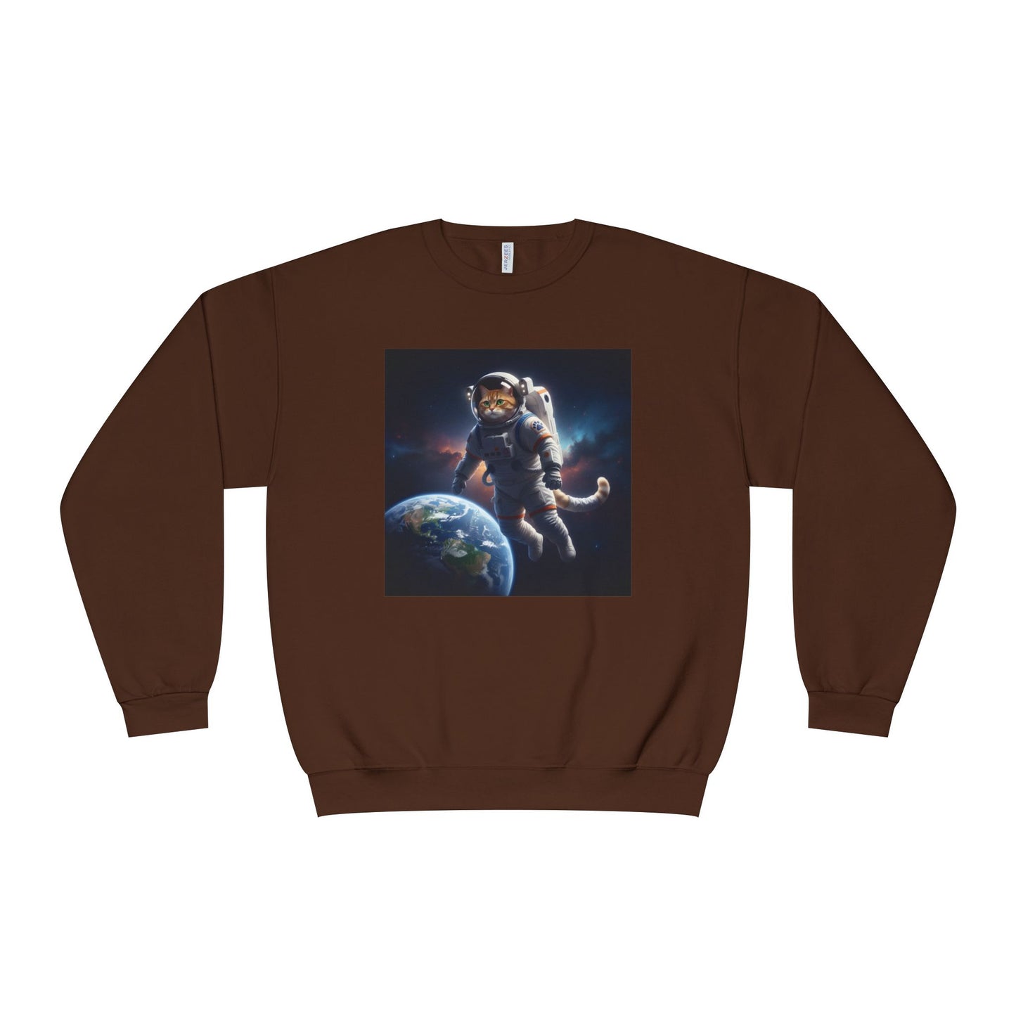 Space Cat Unisex NuBlend Crewneck Sweatshirt style 3