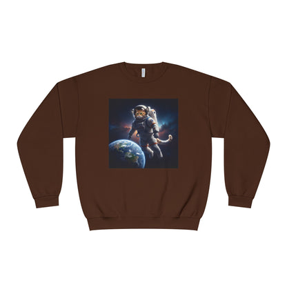 Space Cat Unisex NuBlend Crewneck Sweatshirt style 3