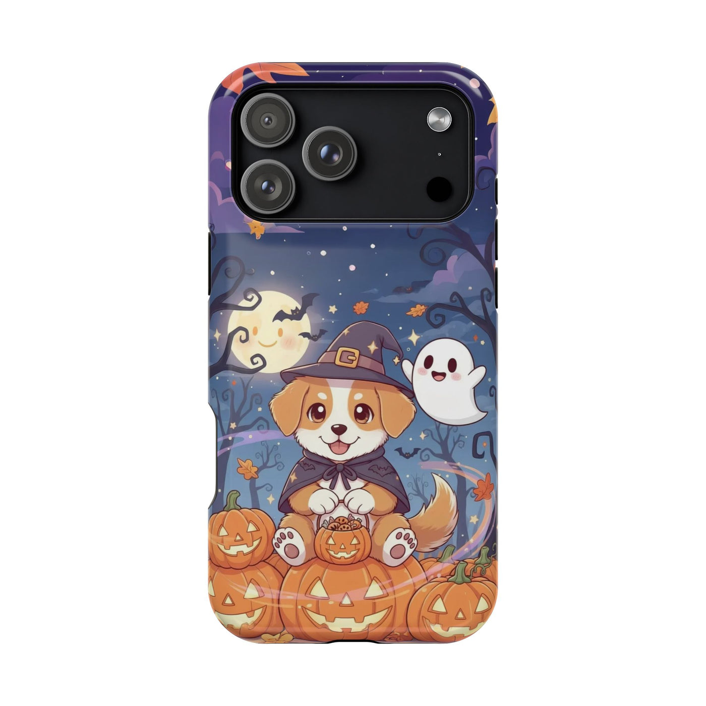 Halloween cute puppy anime style 3 Magnetic Impact-Resistant Phone Case, Cute Dog Design, Pet Owner Gift, Animal Lover Accessory, Birthday Gift for Dog Lovers
