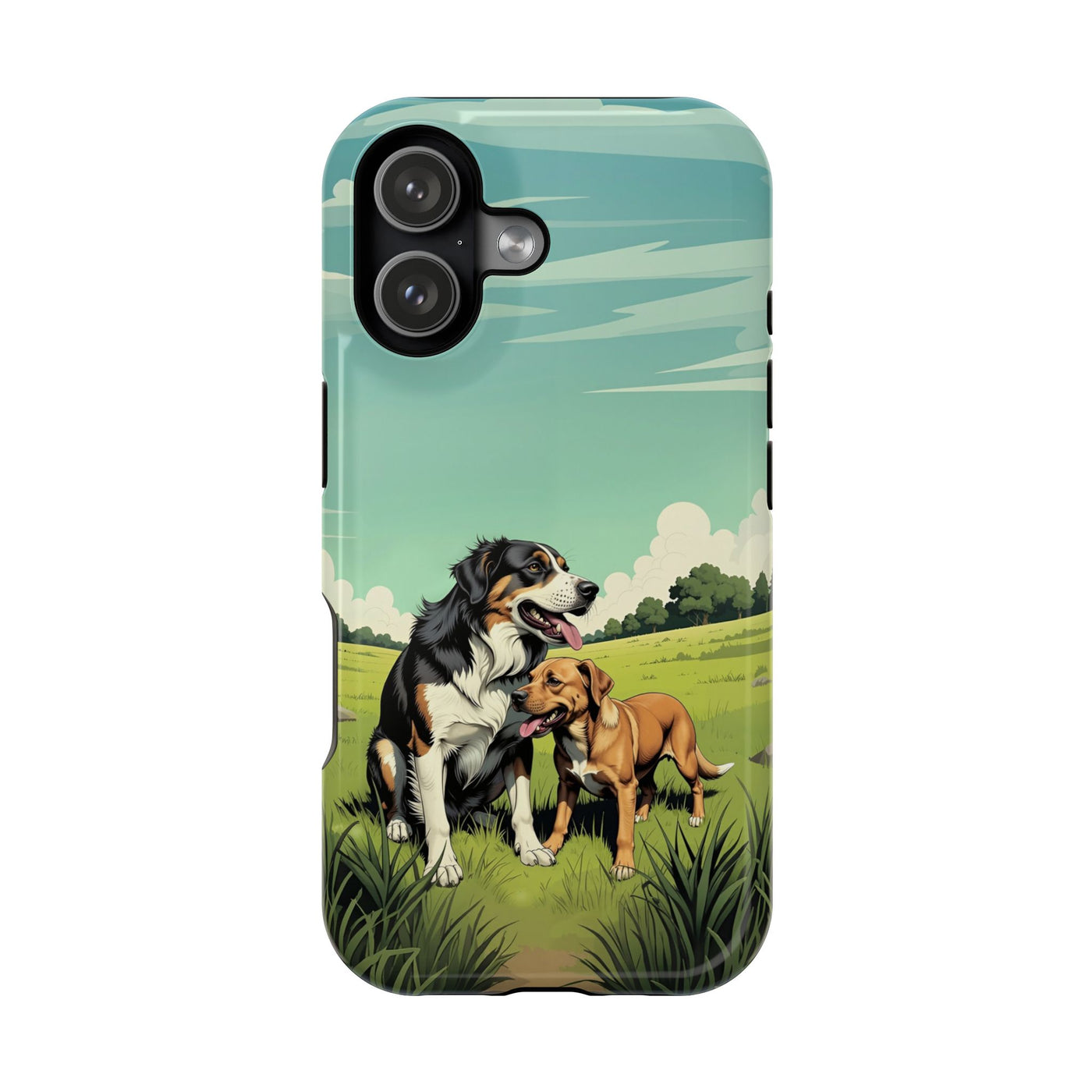 Dog Lovers' Magnetic Impact-Resistant Phone Case comic style 3, Cute Dog Design, Pet Owner Gift, Animal Lover Accessory, Birthday Gift for Dog Lovers
