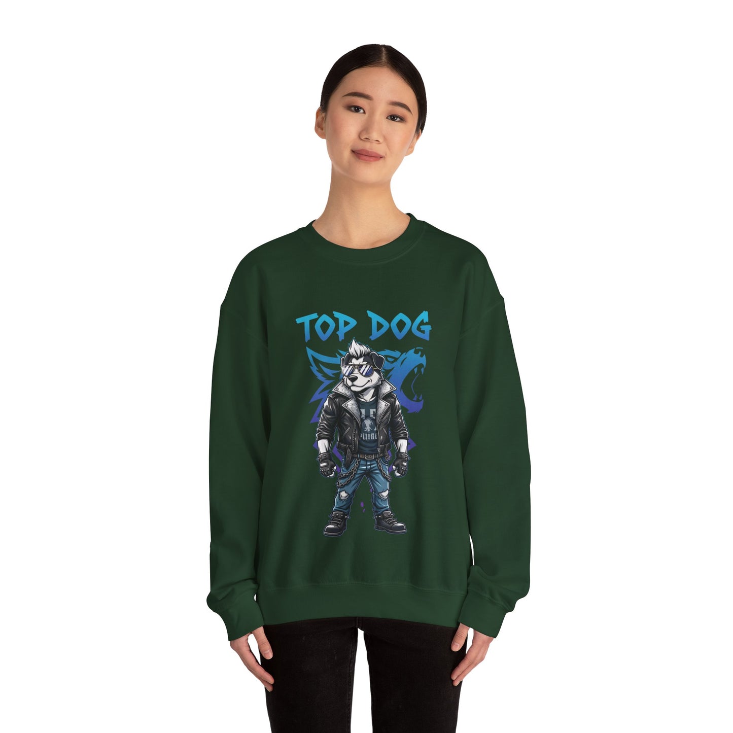 Cool Dog Unisex Heavy Blend Crewneck Sweatshirt style 1