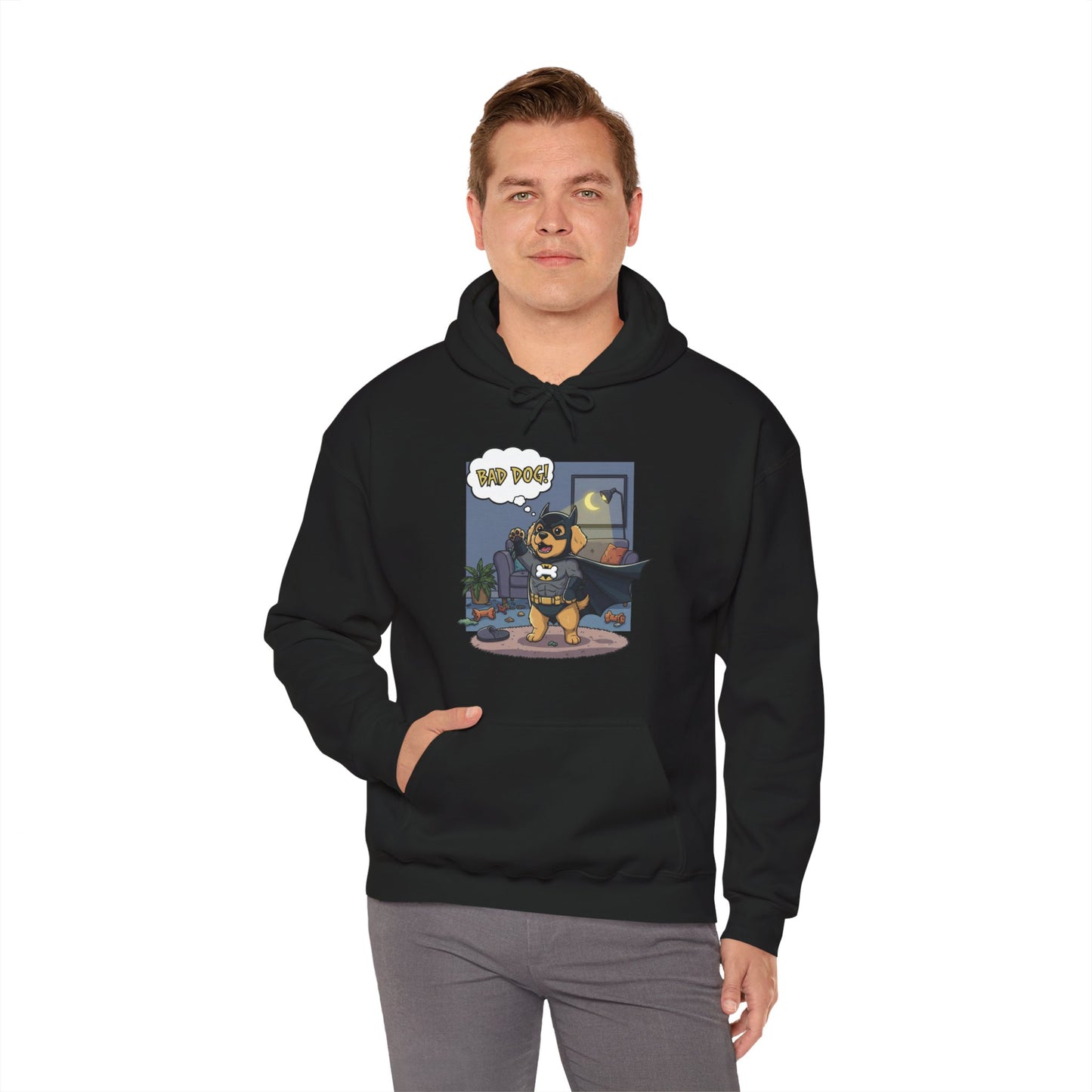 Dog cosplay Batman Funny Design Unisex Hoodie style 1