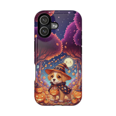 Halloween cute puppy anime style 1 Magnetic Impact-Resistant Phone Case, Cute Dog Design, Pet Owner Gift, Animal Lover Accessory, Birthday Gift for Dog Lovers