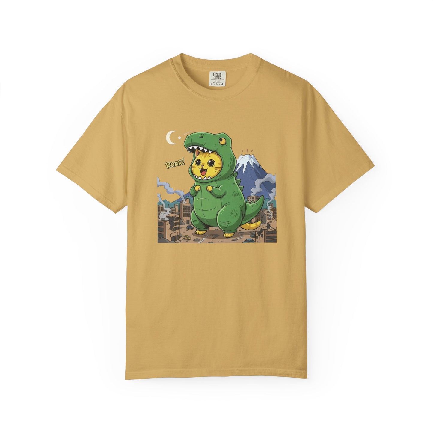 Cat cosplay Godzilla Funny Design Unisex T-Shirt style 1
