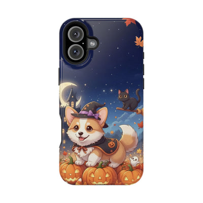 Halloween cute puppy anime style 4 Magnetic Impact-Resistant Phone Case, Cute Dog Design, Pet Owner Gift, Animal Lover Accessory, Birthday Gift for Dog Lovers