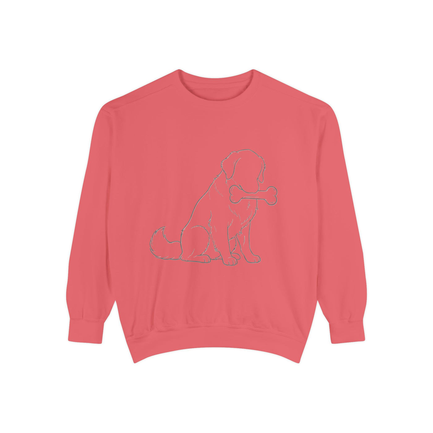 Sitting Dog Shadow style 1 Cozy Graphic Unisex Crewneck Sweatshirt
