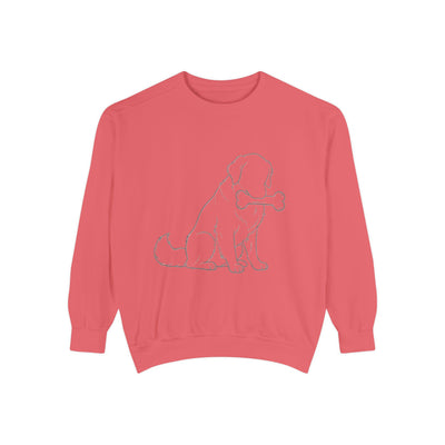 Sitting Dog Shadow style 1 Cozy Graphic Unisex Crewneck Sweatshirt
