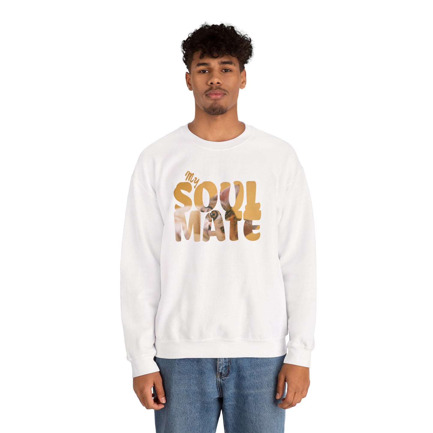 Cat My Soulmate Unisex Crewneck Sweatshirt