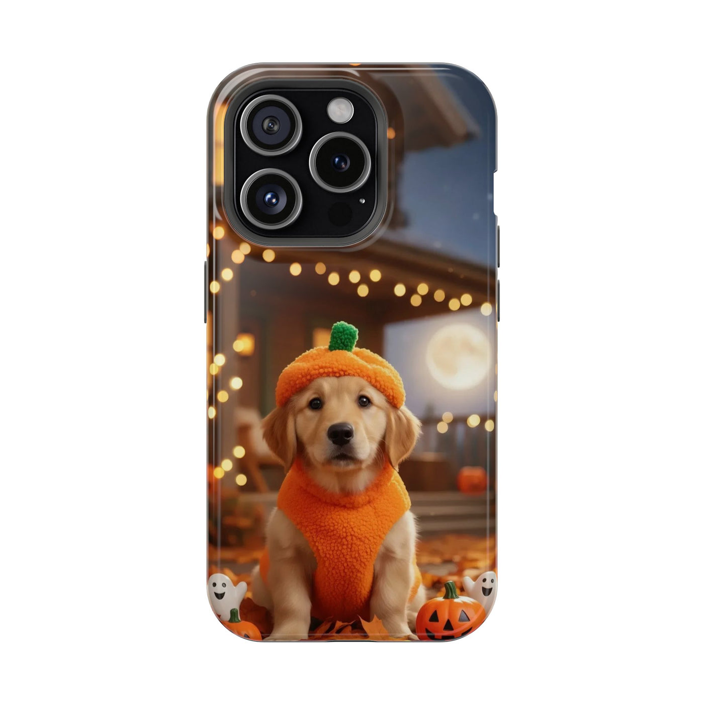 Halloween cute puppy photo style 3 Magnetic Impact-Resistant Phone Case, Cute Dog Design, Pet Owner Gift, Animal Lover Accessory, Birthday Gift for Dog Lovers