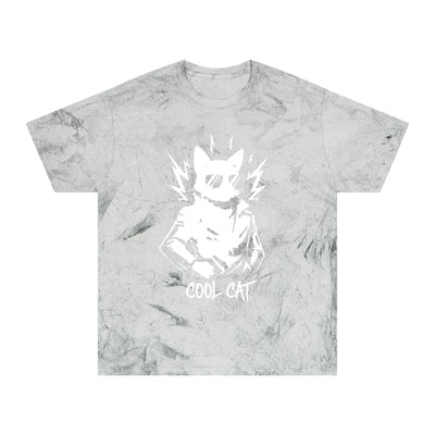 White Cool Cat Unisex T-Shirt - Vibrant Graphic Tee, Gift for Cat Lovers, Casual Wear, Streetwear, Unique Style