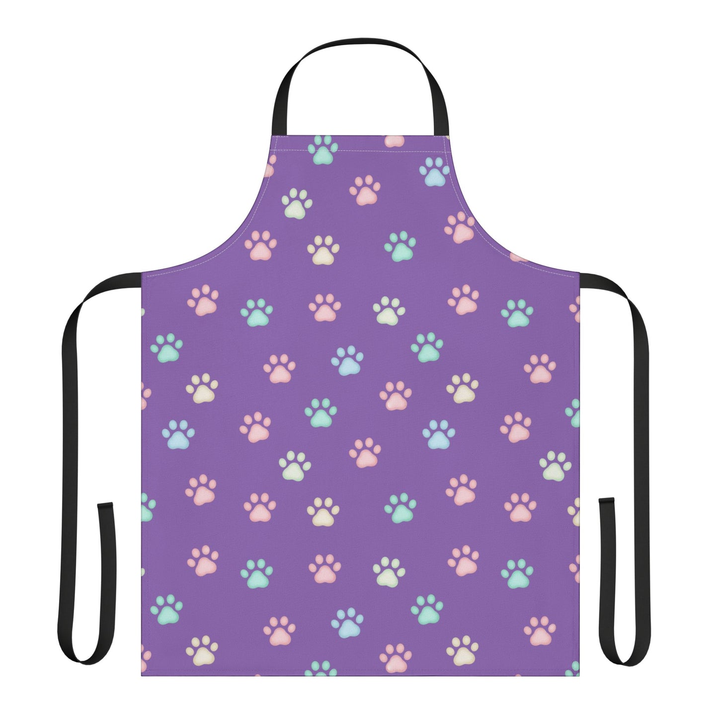 Cute Cat Paw Print 5-Color Straps Kitchen Apron