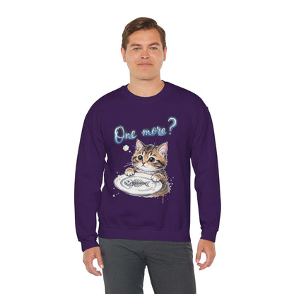 Watercolor Cat painting Unisex Crewneck Sweatshirt style 3