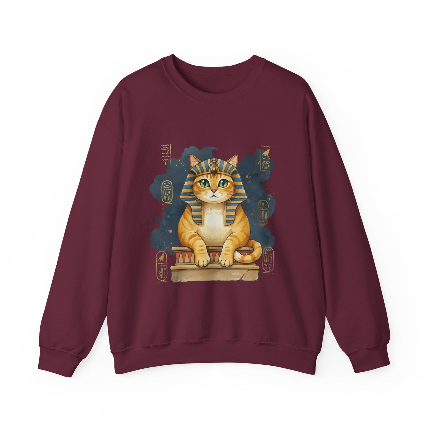 Watercolor painting style 9 Men & Women Cute Cat Pile Crewneck Sweatshirt