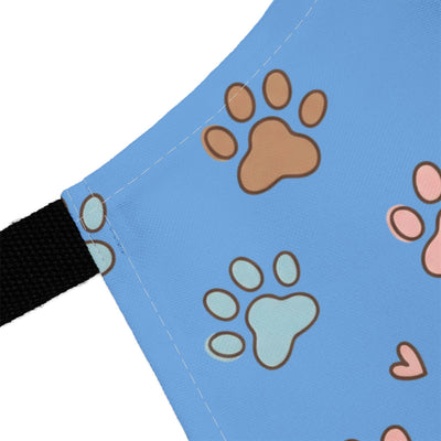 Cute Pet Lover's Apron with 5-Color Straps, Dog Paw Print Kitchen Apron, Gift for Animal Lovers, Cooking Accessory, Pet-Themed Gift