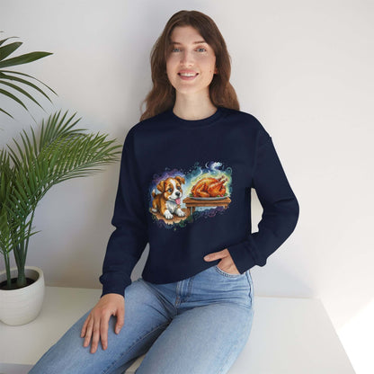 Watercolor Dog painting Unisex Crewneck Sweatshirt style 3