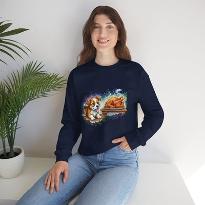 Watercolor painting style 6 Men & Women Cute Cat Pile Crewneck Sweatshirt