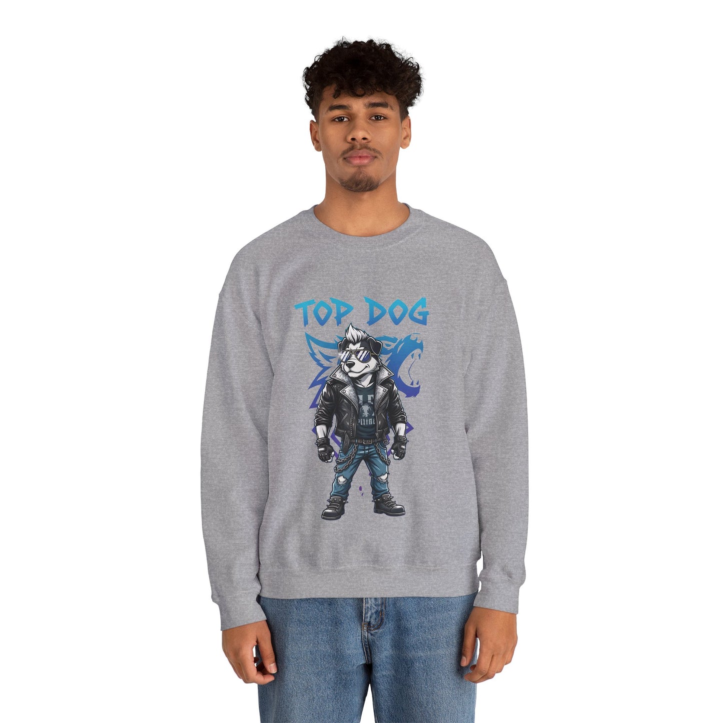 Cool Dog Unisex Heavy Blend Crewneck Sweatshirt style 1