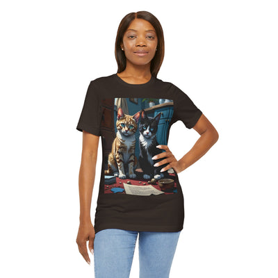 Adorable Cat Lovers Tee style 1- Cute Cat Graphic Tee, Pet Lover Gift, Animal T-Shirt, Birthdays, Cat Enthusiasts, Everyday Wear