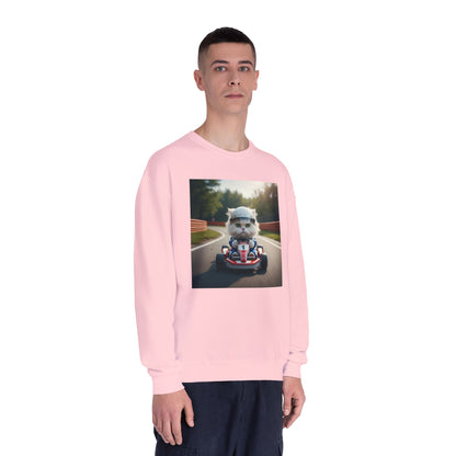 Go Kart Cat Unisex NuBlend Crewneck Sweatshirt style 1