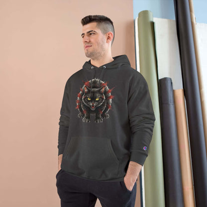Mad Cat Men and Women Champion Hoodie style 3