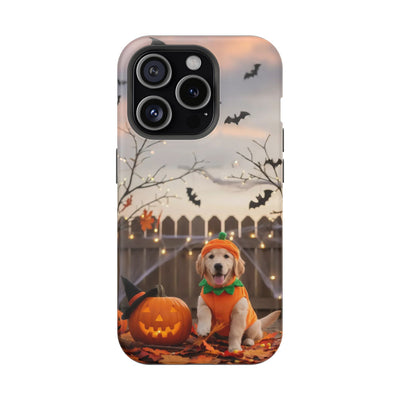 Halloween cute puppy photo style 4 Magnetic Impact-Resistant Phone Case, Cute Dog Design, Pet Owner Gift, Animal Lover Accessory, Birthday Gift for Dog Lovers
