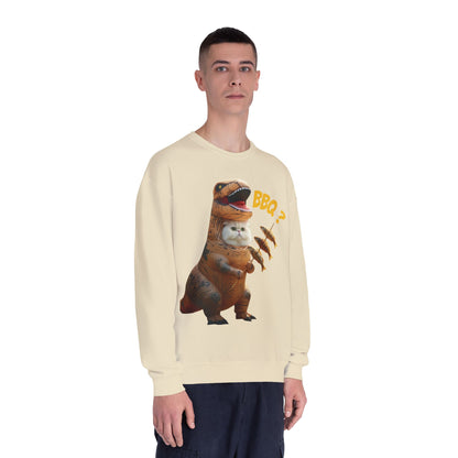 Tyrannosaurus Cat BBQ Unisex NuBlend Crewneck Sweatshirt
