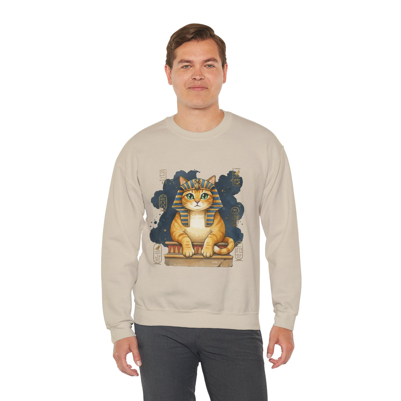 Watercolor painting style 9 Men & Women Cute Cat Pile Crewneck Sweatshirt