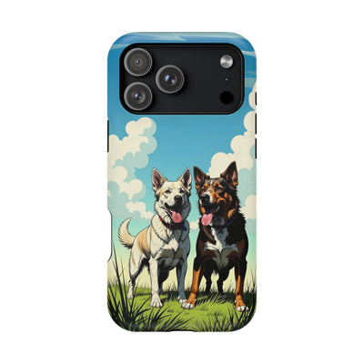 Dog Lovers' Magnetic Impact-Resistant Phone Case comic style 1, Cute Dog Design, Pet Owner Gift, Animal Lover Accessory, Birthday Gift for Dog Lovers
