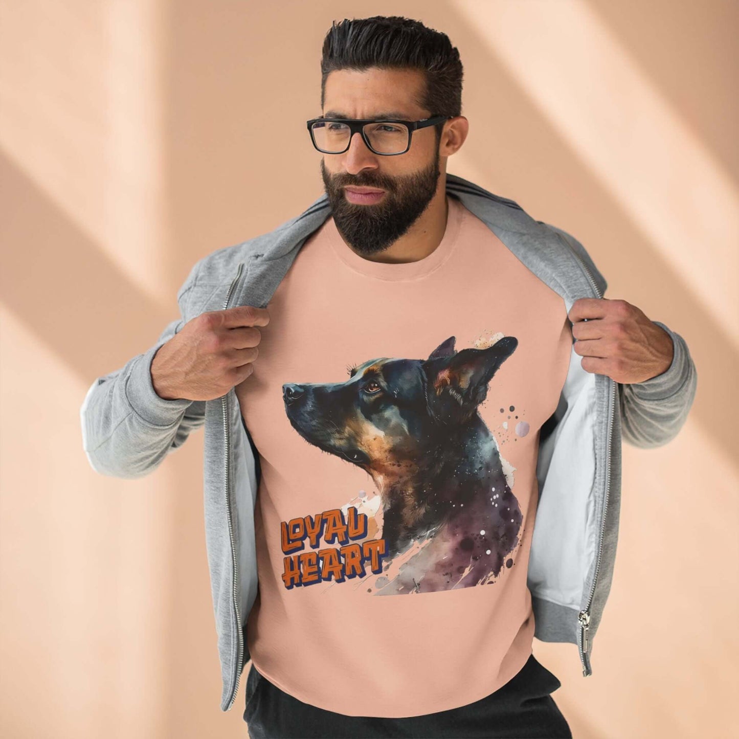 Loyal Heart Dog Lover Unisex Crewneck Sweatshirt style 1