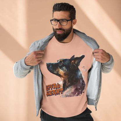 Loyal Heart Dog Lover Unisex Crewneck Sweatshirt style 1