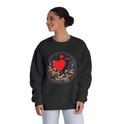 Cats & Dogs Full of Love Unisex NuBlend® Crewneck Sweatshirt