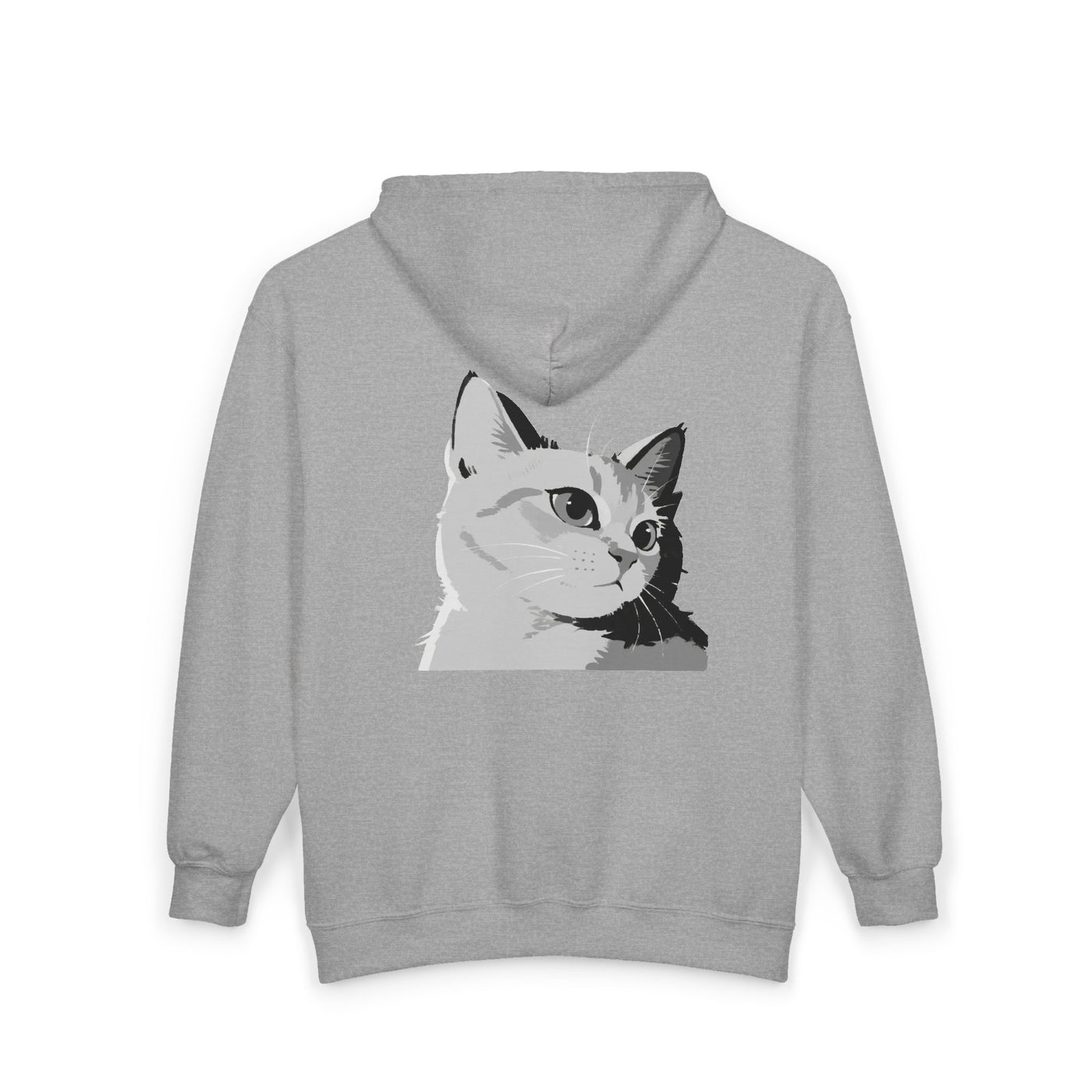 Cat Lover style 2 Unisex Full Zip Hoodie - Cozy, Customizable Sweatshirt Perfect for Gifting, Casual Wear, Fall/Winter Essentials, Lounge