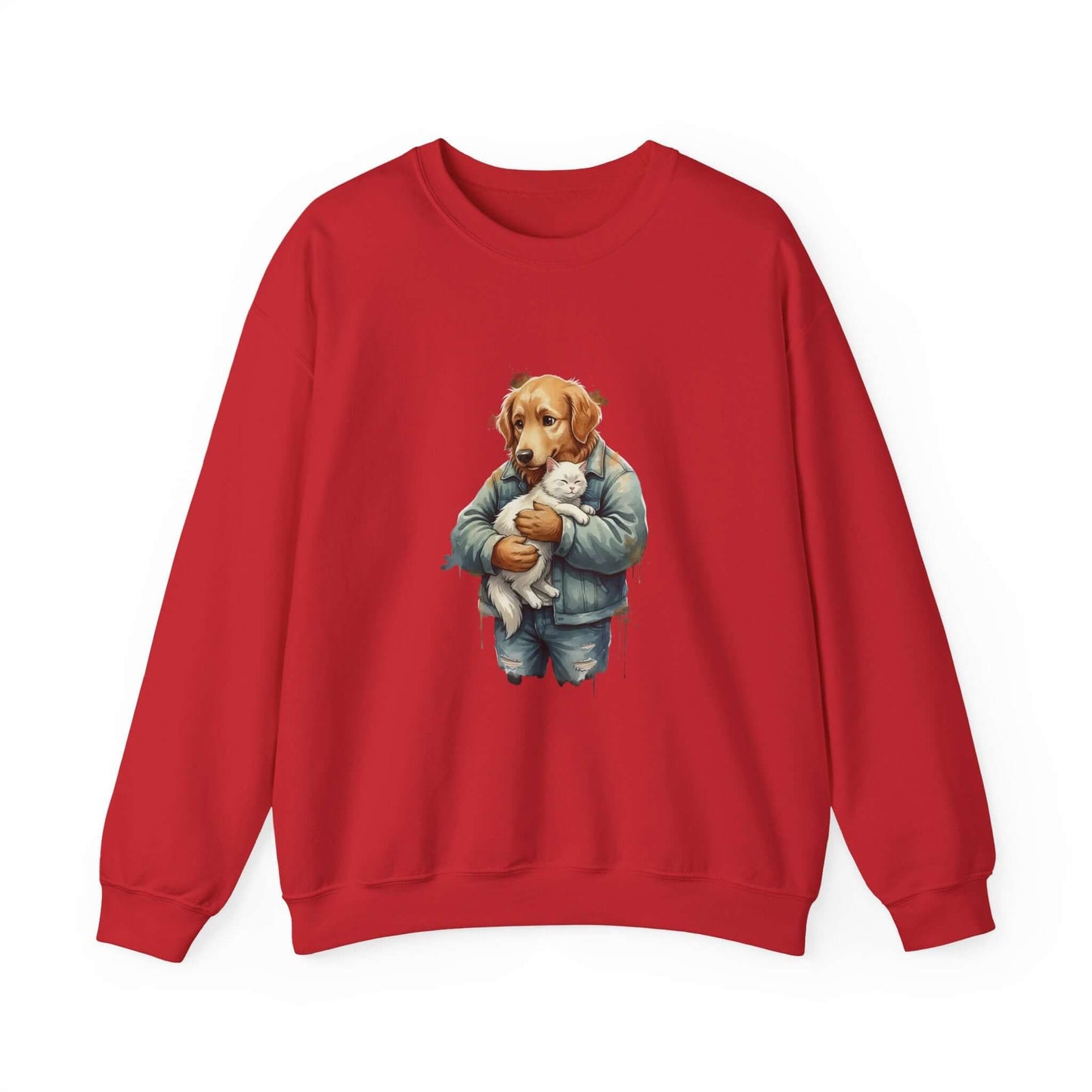 Watercolor Dog painting Unisex Crewneck Sweatshirt style 6