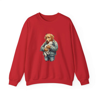 Watercolor Dog painting Unisex Crewneck Sweatshirt style 6